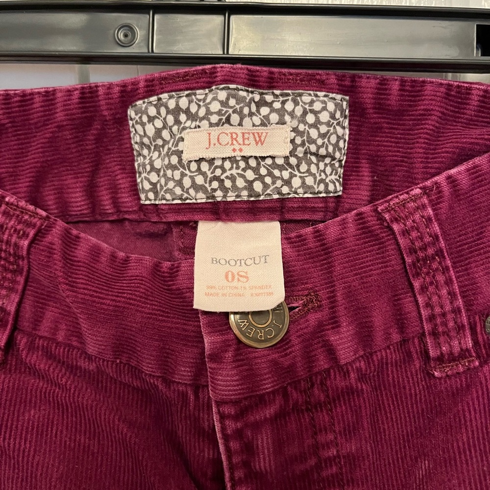 J. Crew eggplant corduroys